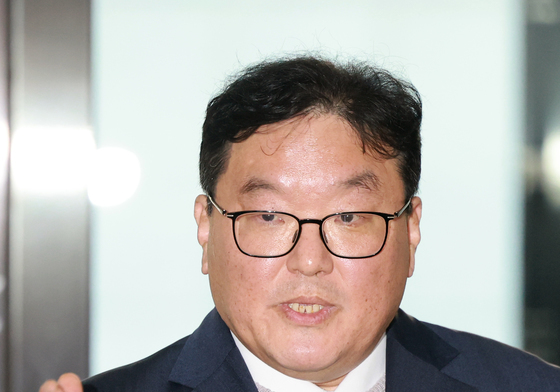 기자회견 갖는 엄희준 검사