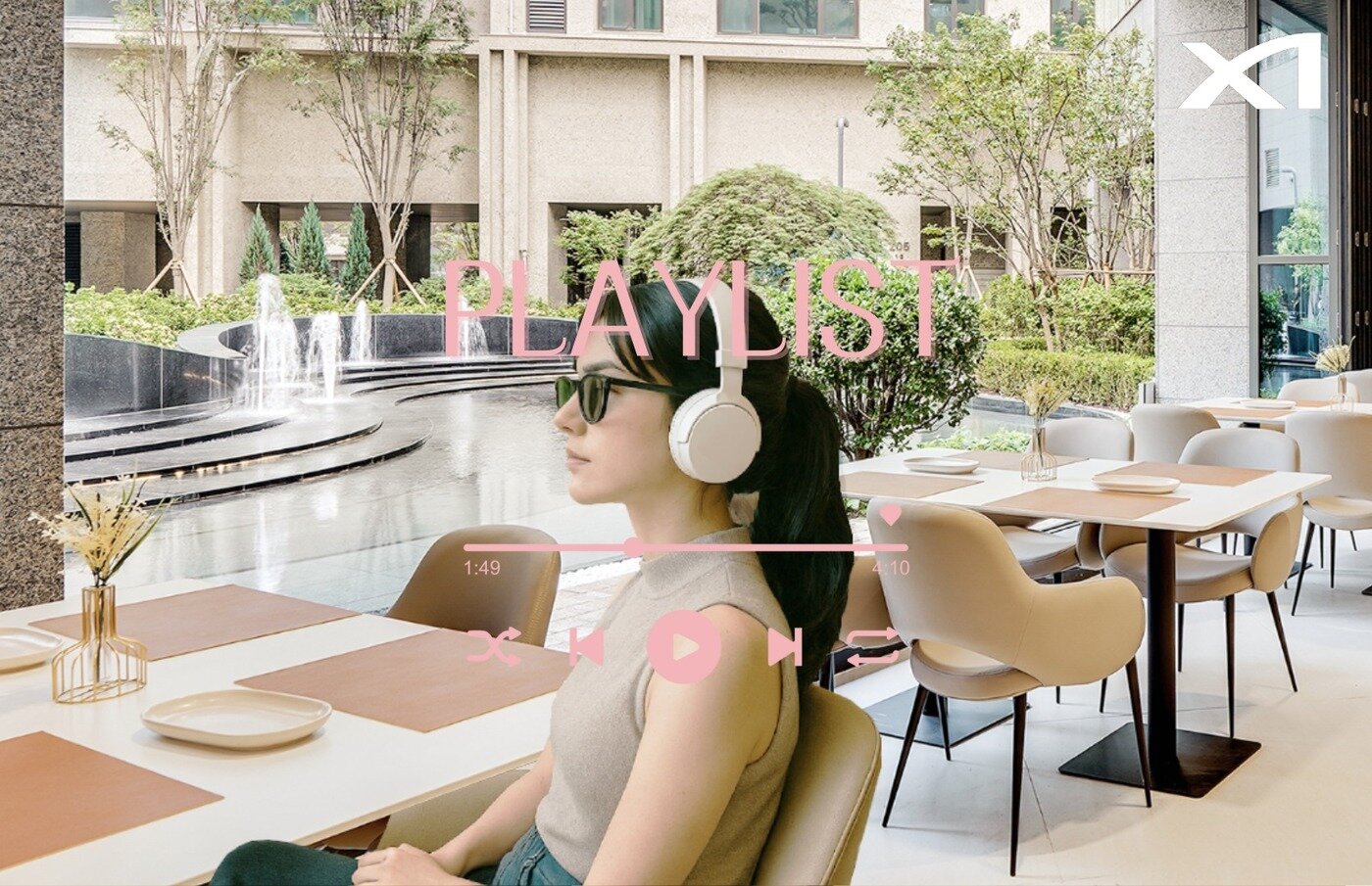 본문 이미지 - 자이사운드스케이프가 적용된 메이플자이 카페테리아 (GS건설 제공) 뉴스1 ⓒ News1