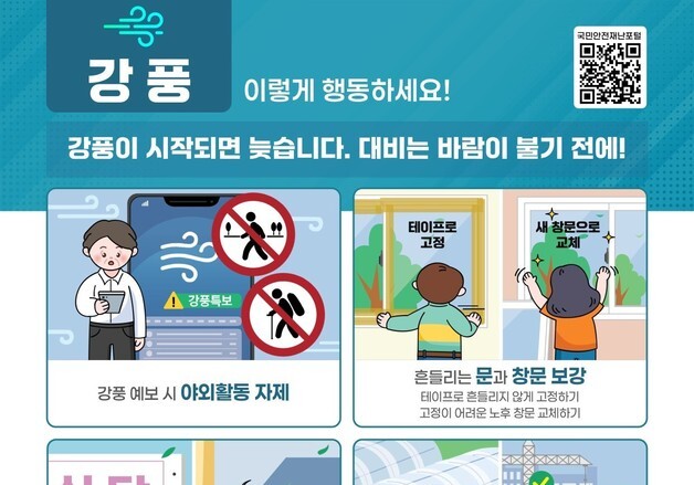 정부, 강풍 취약시설물 26만5620건 점검…99.3% 조치 완료