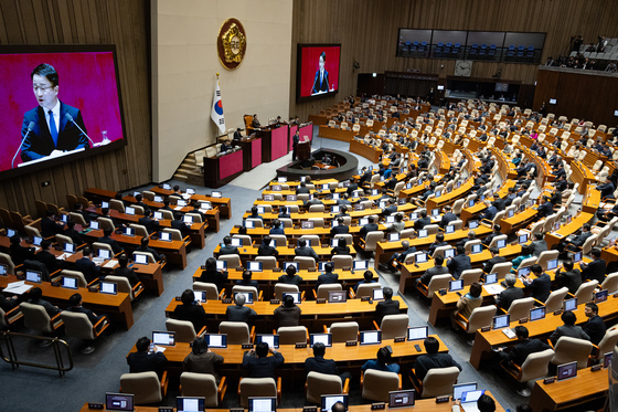 한병도 與 원내대표, 국정에 관한 교섭단체대표연설