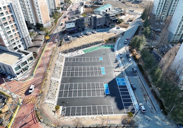 옥천 아파트 밀집지역에 89면 공영주차장 조성