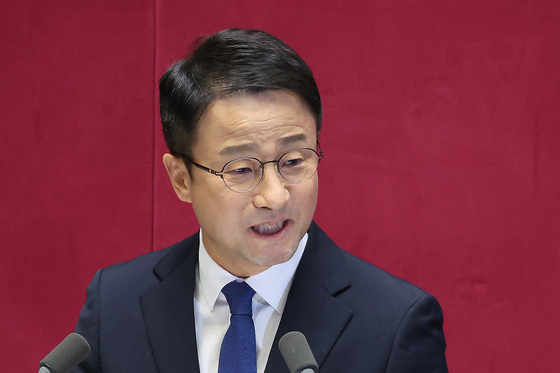 한병도 교섭단체 연설, 여야 충돌 없이 차분…與 '28회 박수' 野 '경청'