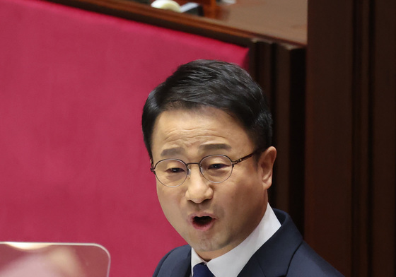 교섭단체 대표연설 나선 한병도 민주당 원내대표