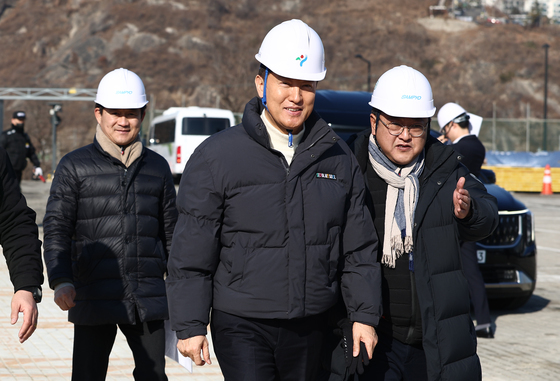 성수동 삼표레미콘 부지 사업 현장 찾은 오세훈 시장