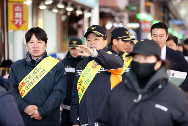 경기소방, 오산 오색시장 현장 지도…"설 명절 화재 예방 만전"
