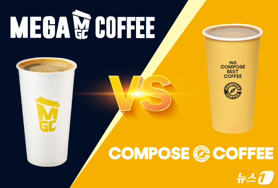 저가커피 시장서 대리전…'CJ포인트' 메가커피 vs 'L포인트' 컴포즈