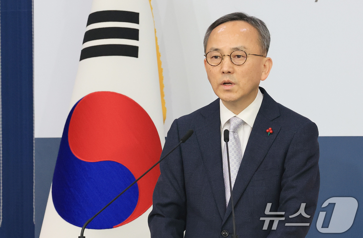 (서울=뉴스1) 임세영 기자 = 박일 외교부 대변인이 3일 서울 종로구 외교부 청사에서 정례브리핑을 하고 있다.  2026.2.3/뉴스1