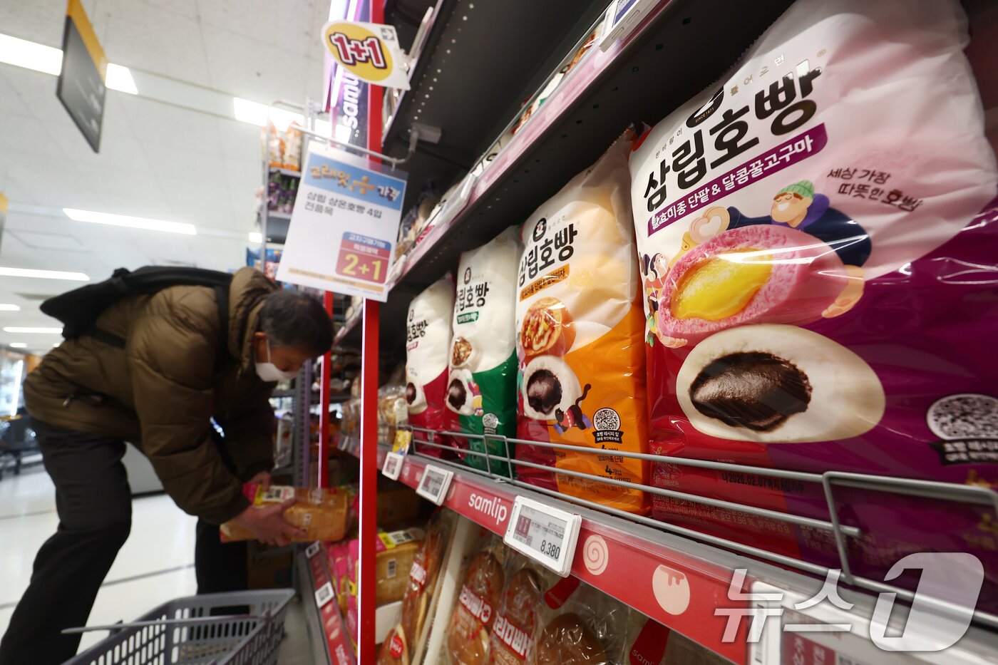 본문 이미지 - 서울 시내 마트에 진열된 빵 ⓒ 뉴스1 김민지 기자