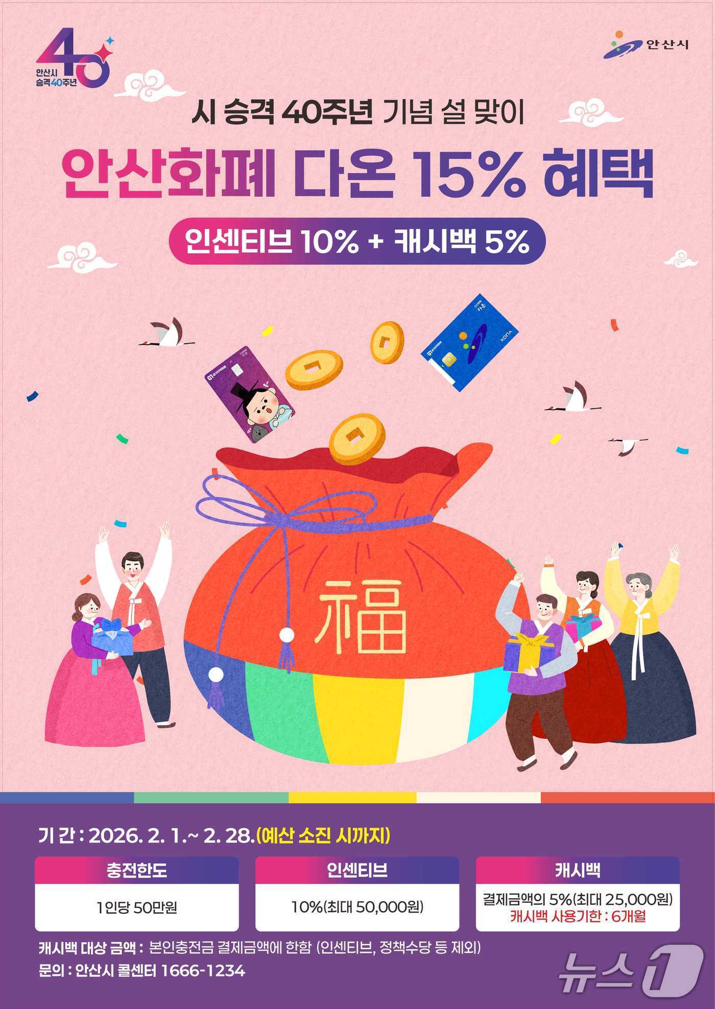 본문 이미지 - 인센티브, 캐시백 홍보 포스터.