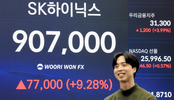 상승곡선 그리며 마감한 하이닉스