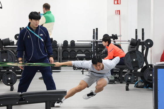 훈련하는 김준호