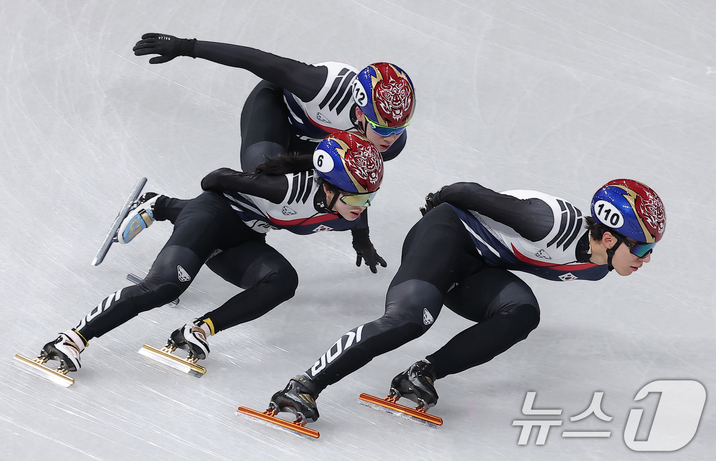 (밀라노=뉴스1) 김성진 기자 = 2026 밀라노·코르티나담페초 동계올림픽 개막을 사흘 앞둔 3일(현지시간) 이탈리아 밀라노 아이스스케이팅 아레나에서 쇼트트랙 김길리가 훈련을 하고 …
