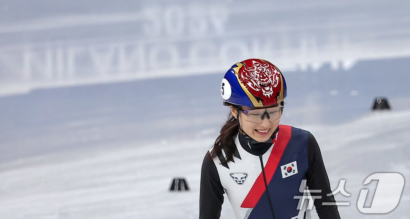 본문 이미지 - 한국 쇼트트랙 간판 최민정. / ⓒ 뉴스1 김성진 기자