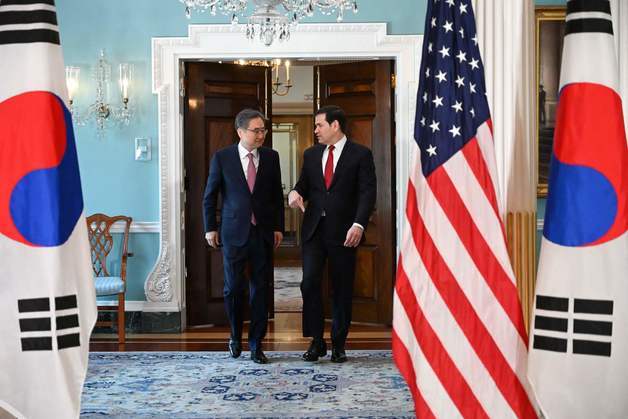 루비오 미 국무장관, 조현 외교장관과 회담