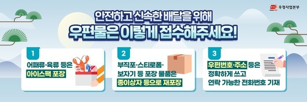 "설 명절 소포 1232만 개"…우정사업본부, 비상근무체계 돌입