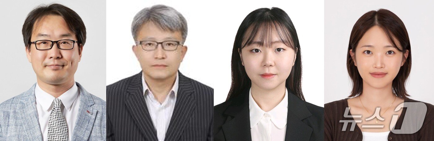 본문 이미지 - (좌측부터) 김동혁 교수, 최윤석 교수, 박서정 박사, 김윤서 연구원.(UNIST 제공. 재판매 및 DB금지)/뉴스1