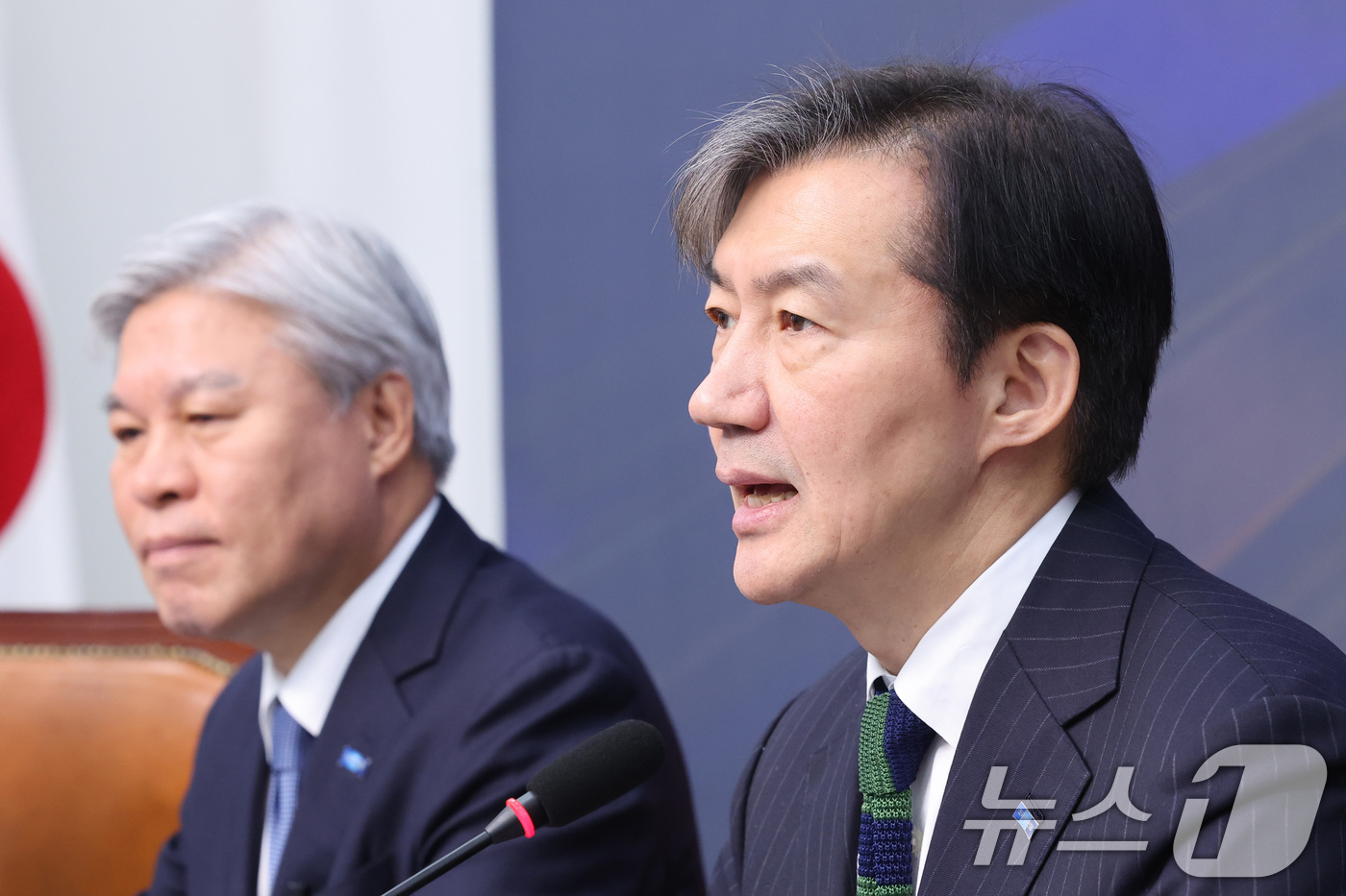 (서울=뉴스1) 신웅수 기자 = 조국 조국혁신당 대표가 4일 서울 여의도 국회에서 열린 '끝까지 간다' 특별위원회 회의에서 발언하고 있다. 2026.2.4/뉴스1