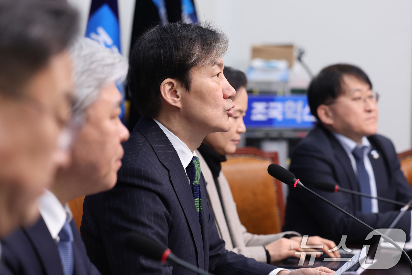 (서울=뉴스1) 신웅수 기자 = 조국 조국혁신당 대표가 4일 서울 여의도 국회에서 열린 '끝까지 간다' 특별위원회 회의에서 발언하고 있다. 2026.2.4/뉴스1