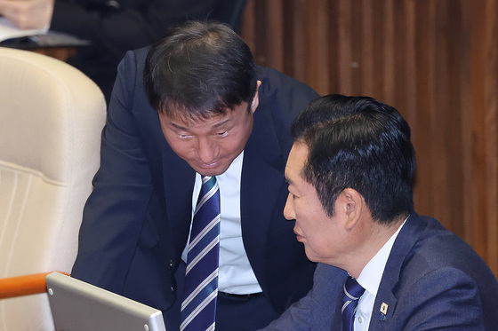 대화하는 정청래·한병도