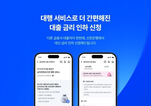 신한은행, 23일 금리인하요구권 대행 서비스…예약 접수 시작
