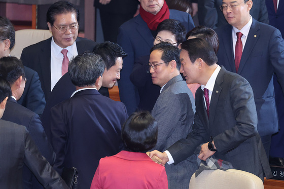 교섭단체 대표연설 마친 장동혁
