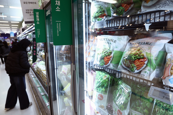 이상기후에 신선채소 대신 냉동채소 수요 증가