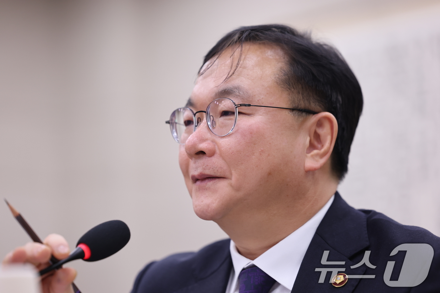 (서울=뉴스1) 이승배 기자 = 박영재 법원행정처장이 4일 서울 여의도 국회에서 열린 제432회국회(임시회) 법제사법위원회 제1차 전체회의에 출석해 발언하고 있다. 2026.2.4 …