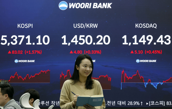 다시 치고 올라가는 한국 증시