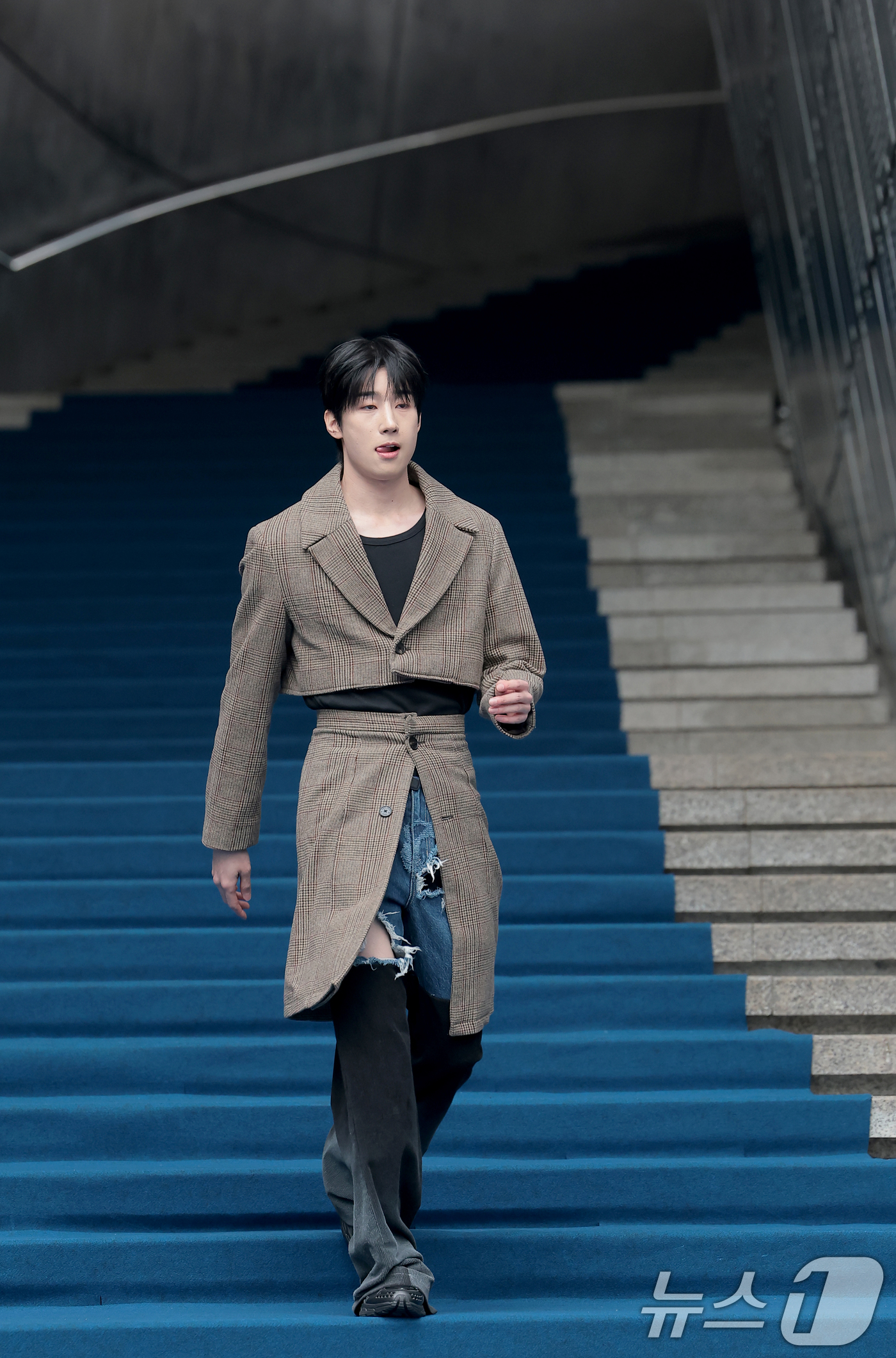 (서울=뉴스1) 권현진 기자 = 빅톤 한승우가 4일 서울 중구 동대문디자인플라자(DDP)에서 열린 2026 F/W 서울패션위크 ‘페노메논시퍼' 패션쇼에 참석하고 있다. 2026.2 …