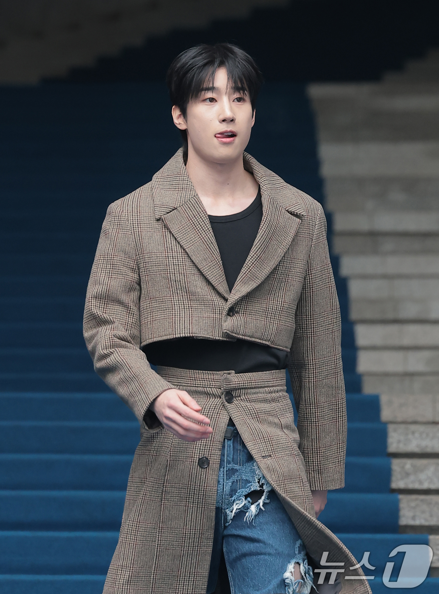 (서울=뉴스1) 권현진 기자 = 빅톤 한승우가 4일 서울 중구 동대문디자인플라자(DDP)에서 열린 2026 F/W 서울패션위크 ‘페노메논시퍼' 패션쇼에 참석하고 있다. 2026.2 …