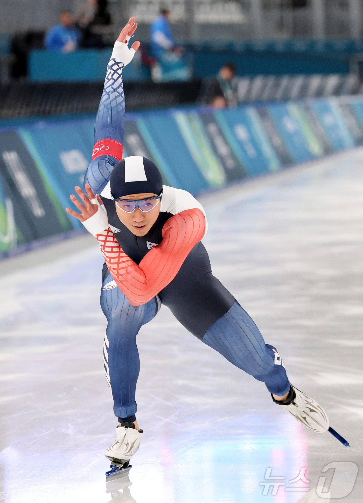 (밀라노=뉴스1) 김진환 기자 = 2026 밀라노·코르티나담페초 동계올림픽 개막을 이틀 앞둔 4일(현지시간) 이탈리아 밀라노 스피드스케이팅 스타디움에서 열린 남자 스피드스케이팅 5 …
