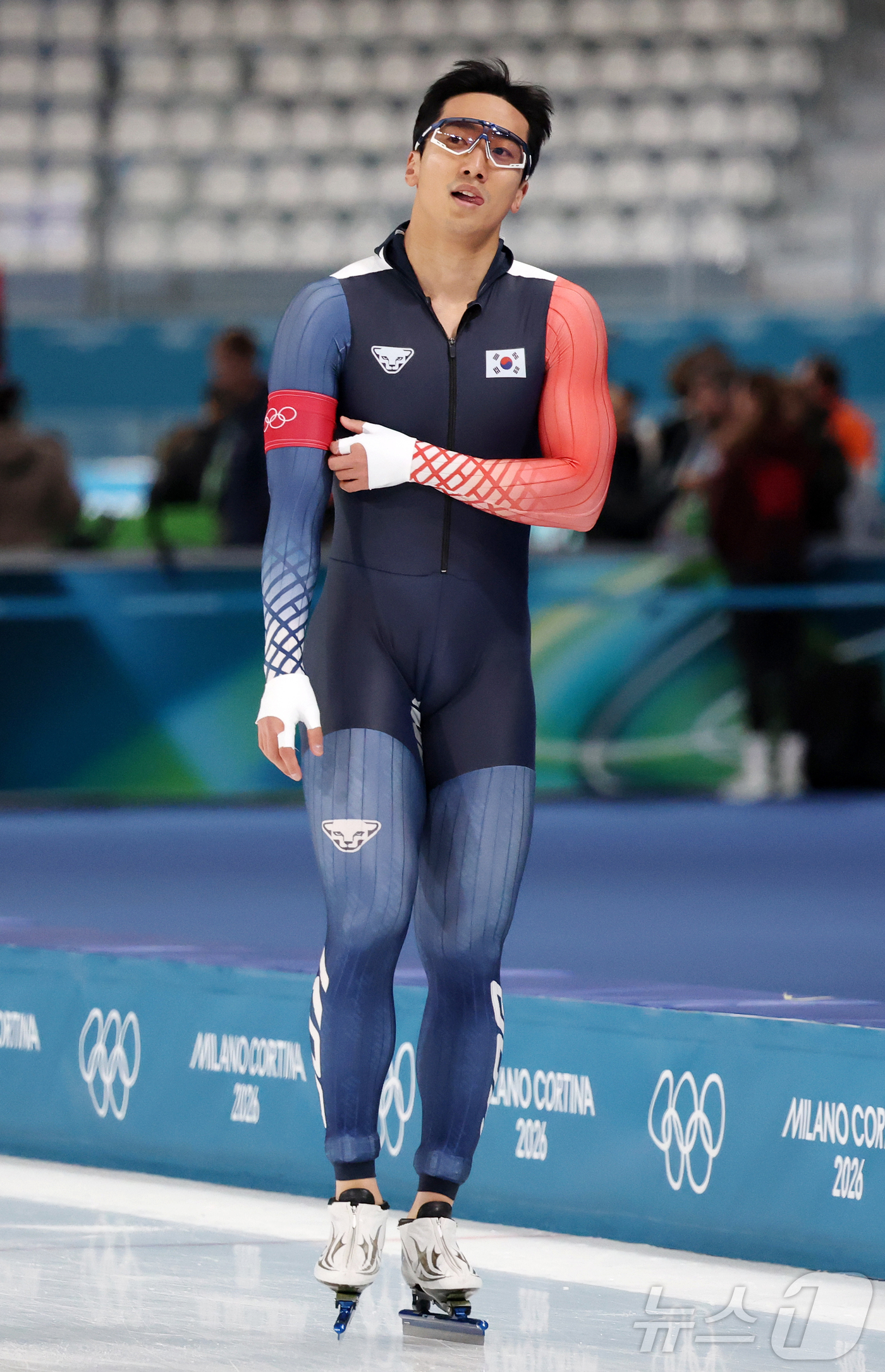 (밀라노=뉴스1) 김진환 기자 = 2026 밀라노·코르티나담페초 동계올림픽 개막을 이틀 앞둔 4일(현지시간) 이탈리아 밀라노 스피드스케이팅 스타디움에서 열린 남자 스피드스케이팅 5 …