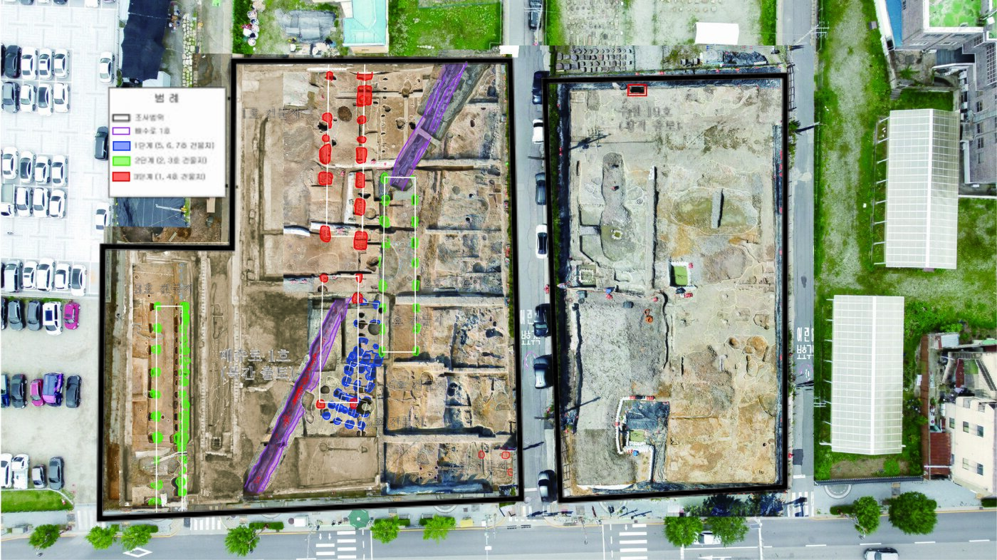본문 이미지 - 부여 관북리 유적 발굴지 전경(국가유산청 제공)