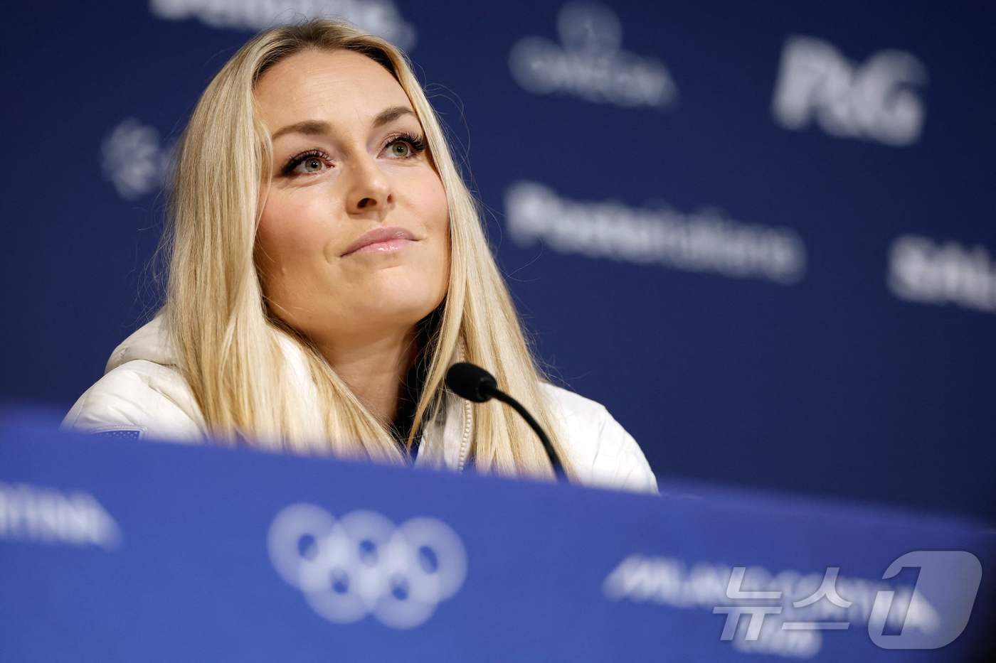 본문 이미지 - 미국 알파인 스키 대표 린지 본 선수. (Photo by Odd ANDERSEN / AFP) ⓒ AFP=뉴스1