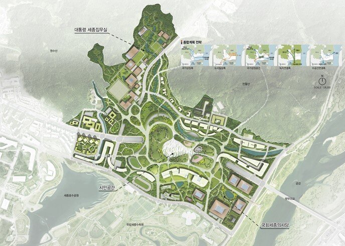 본문 이미지 - 세종 국가상징구역 종합개발도. (행복청 제공. 재판매 및 DB 금지) / 뉴스1