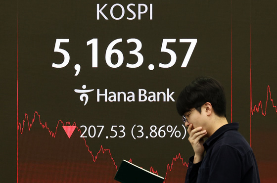"코스피 3.86% 급락, 아증시 하락 주도"-CNBC
