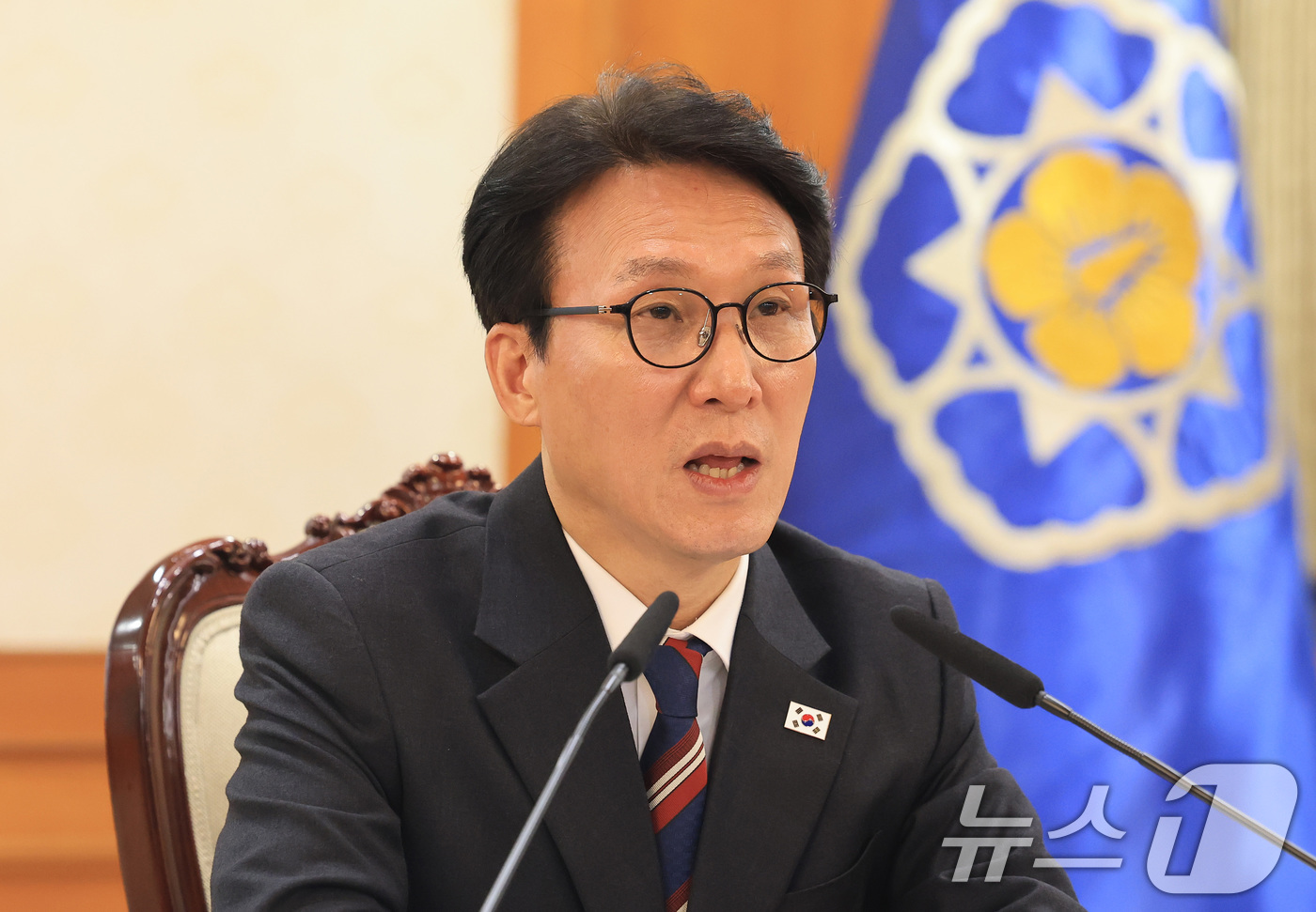 (서울=뉴스1) 임세영 기자 = 김민석 국무총리가 5일 서울 종로구 정부서울청사에서 열린 국토공간 대전환 범정부협의회의에서 모두발언을 하고 있다. 2026.2.5/뉴스1