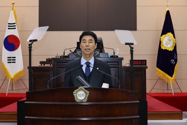 정옥균 금산군의회 부의장 '추부깻잎 역사관 건립' 촉구