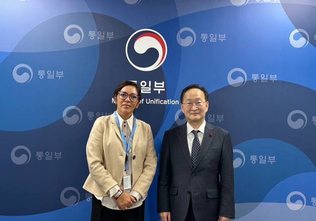 유엔 北 인권보고관, 통일차관 접견…"北과 기술지원 협력 의지 있어"