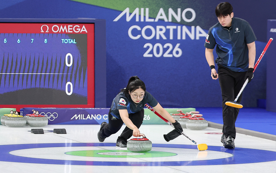 컬링 김선영-정영석, 디펜딩챔피언 이탈리아에 져 2연패[올림픽]