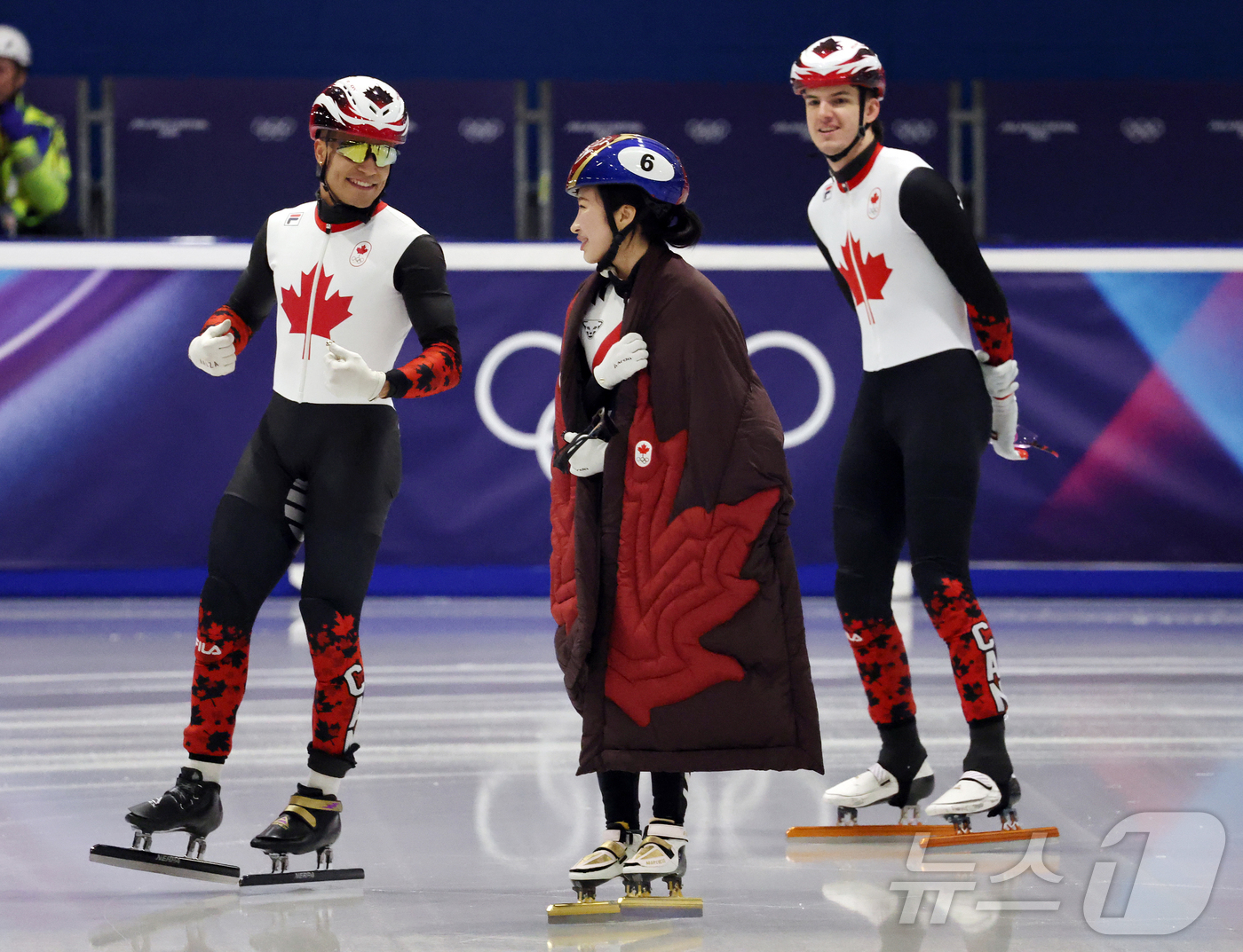 (밀라노=뉴스1) 김진환 기자 = 쇼트트랙 김길리가 2026 밀라노·코르티나담페초 동계올림픽 개막을 하루 앞둔 5일(현지시간) 이탈리아 밀라노 아이스 스케이팅 아레나에서 캐나다 대 …