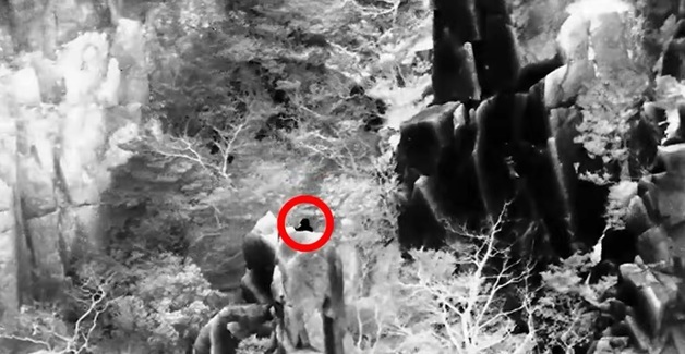 칠흑 어둠 속 달마산 암벽 조난객…경찰 헬기 열화상 수색해 극적 구조