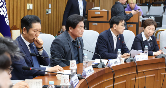 정청래, 합당 관련 3선의원 간담회