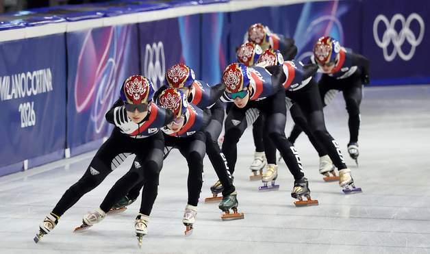 쇼트트랙 대표팀 '오와 열을 맞춰'