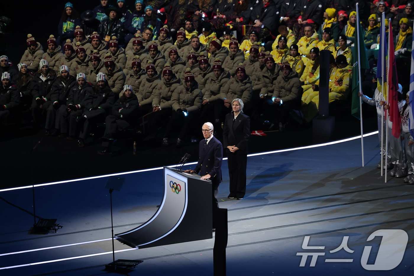 (밀라노=뉴스1) 김성진 기자 = 조반니 말라고 2026 밀라노·코르티나담페초 동계올림픽·패럴림픽 조직위원장이 6일 오후(현지시간) 이탈리아 밀라노 산시로 올림픽 스타디움에서 열린 …
