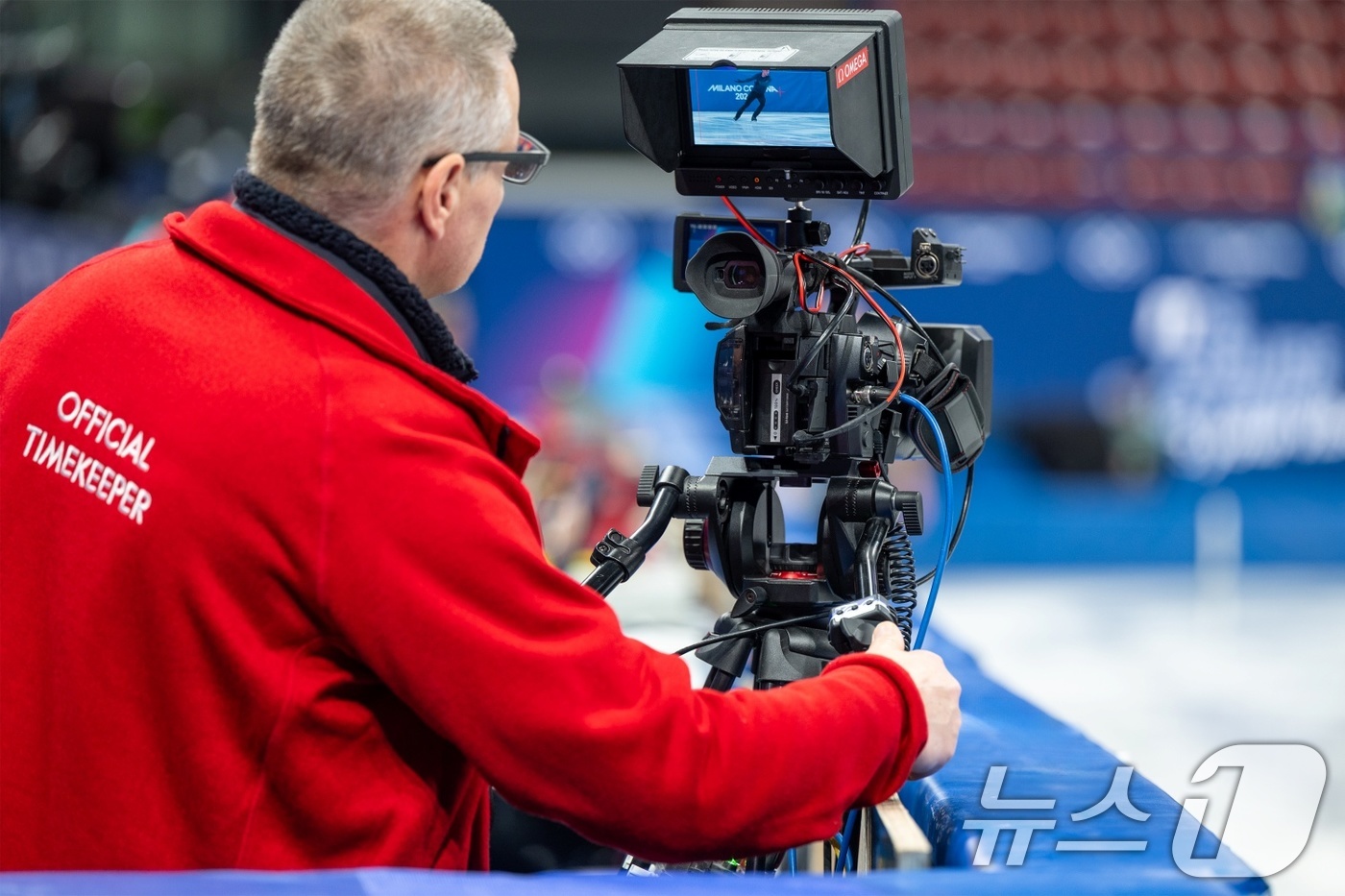 (밀라노=뉴스1) = 올림픽 공식 타임키퍼 오메가가 2026 밀라노·코르티나 동계올림픽에 선수 점프 동작을 3D로 분석하는 등 신기술을 적용했다고 밝혔다.사진은 피겨 스케이팅에 적 …
