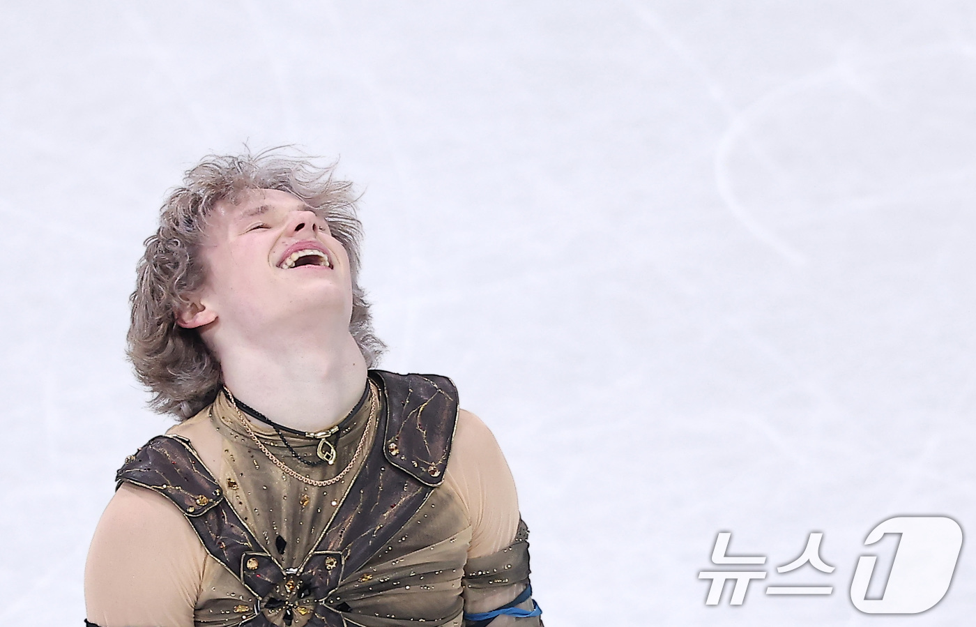 (밀라노=뉴스1) 김성진 기자 = 미국 피겨선수 일리야 말리닌이 7일(현지시간) 이탈리아 밀라노 아이스 스케이팅 아레나에서 열린 2026 밀라노·코르티나담페초 동계올림픽 피겨 스케 …