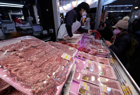 올해 설 성수품 가격…한우·계란 비싸져