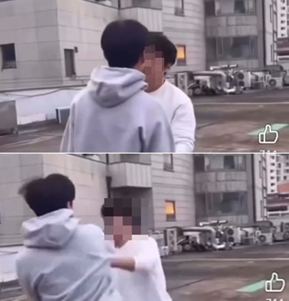 본문 이미지 - 용인 학교 폭력 피해 영상이 공분을 사고 있다.  (사건이 발생한 정확한 시점은 알려지지 않고 있다.)