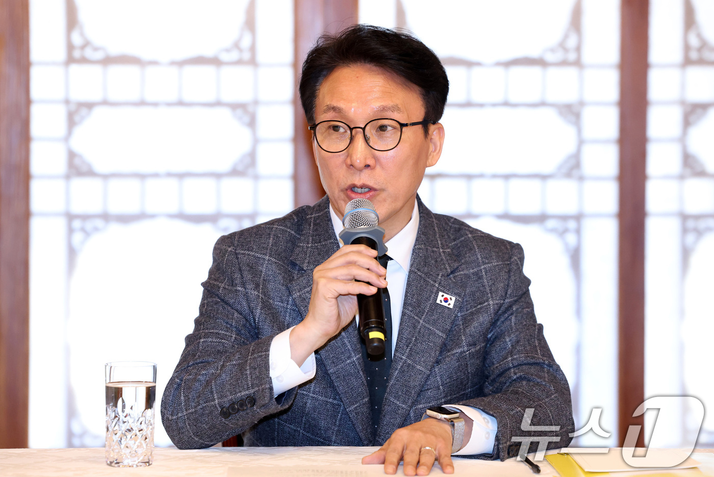 (서울=뉴스1) 최지환 기자 = 김민석 국무총리가 8일 오후 서울 종로구 국무총리공관에서 열린 고위당정협의회에서 발언하고 있다. (공동취재) 2026.2.8/뉴스1